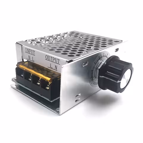 Regulátor napětí 220V AC 4000W – Regulátor otáček elektromotoru pro brusku, ventilátor, digestoř, vysavač