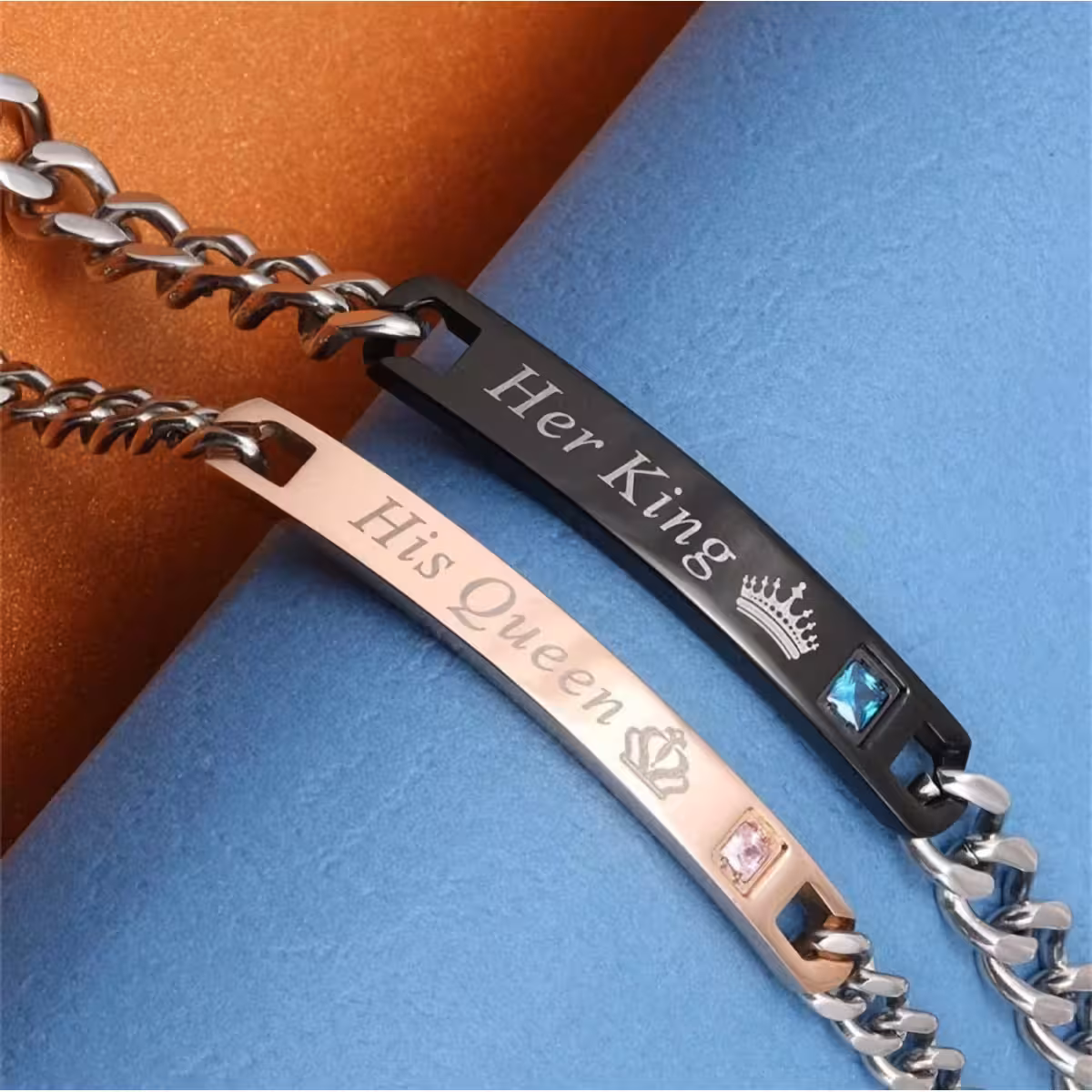 Náramky odolné proti poškrábání, z nerezové oceli a titanu, gravírované laserem