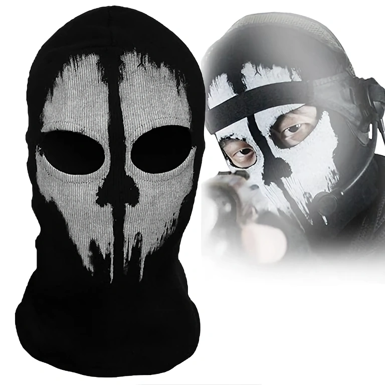 Personalizovaná maska Call of Duty Ghosts pro outdoor, paintball, airsoft a sporty