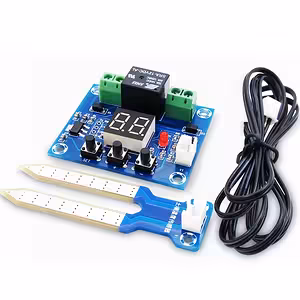 Modul senzoru vlhkosti půdy s relé 12V – automatický zavlažovací kontrolér pro zahradu / skleník