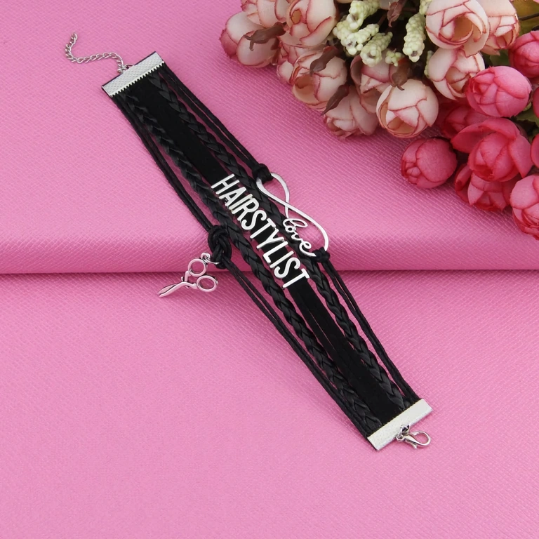 Pletený pánský náramek, ideální pro kadeřníky a holiče