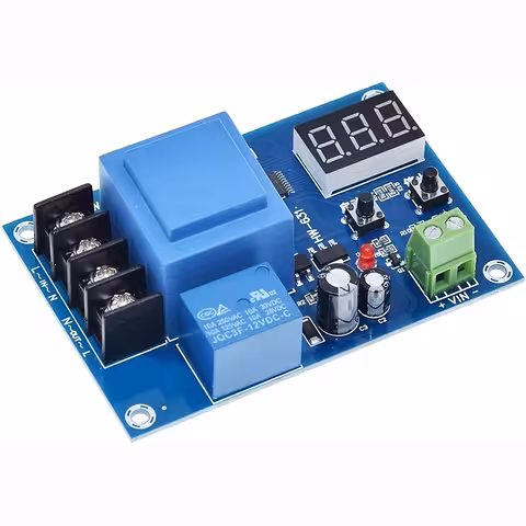 Nabíjecí modul baterií XH-M602, regulátor napětí 3.7V–120V pro 12V 24V 48V auto, solární panely a UPS