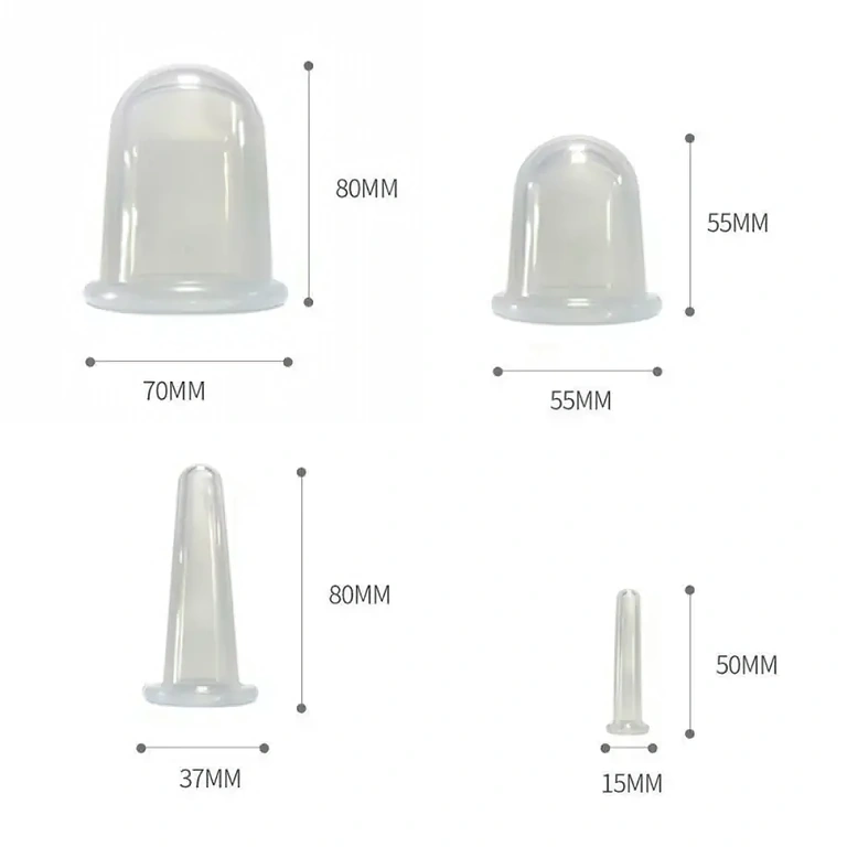 4 silikonové baňky různých velikostí pro univerzální použití