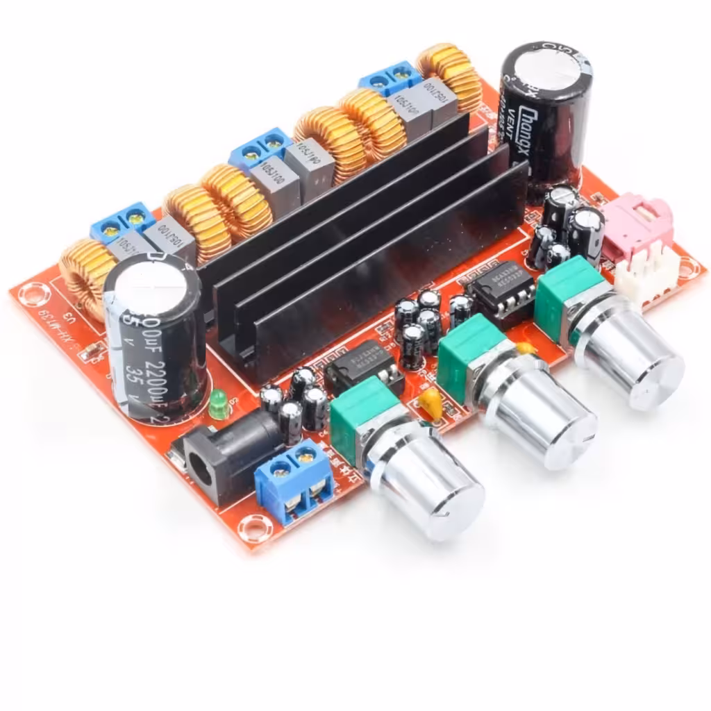 Stereo zesilovač 2.1 TPA3116D2 – 2x50W + 100W subwoofer třída D, audio modul