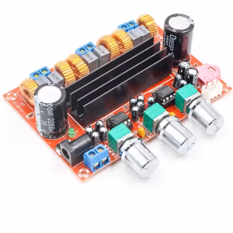 Stereo zesilovač 2.1 TPA3116D2 – 2x50W + 100W subwoofer třída D, audio modul