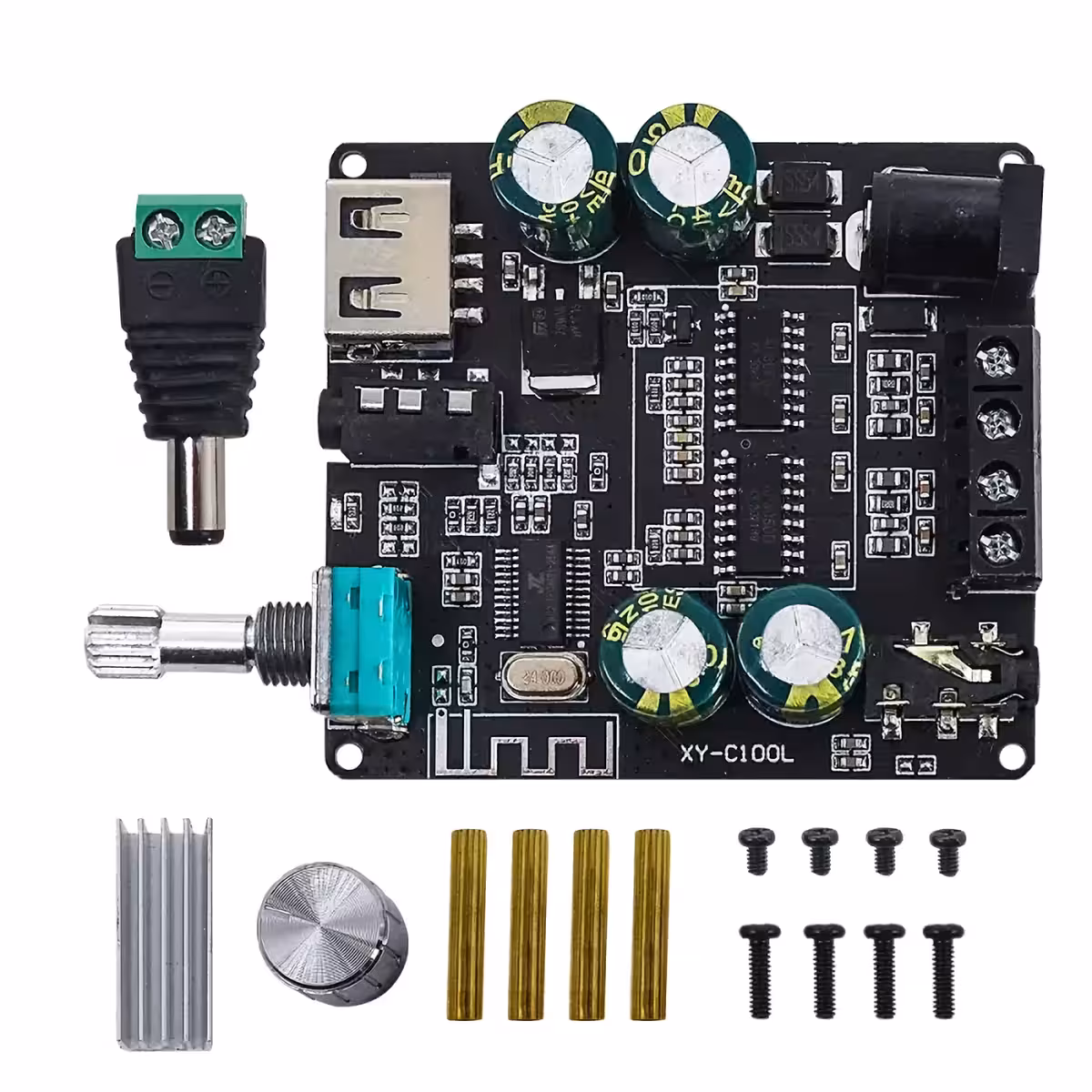 Hi-Fi stereo Bluetooth 5.0 zesilovač, ideální pro pasivní reproduktory