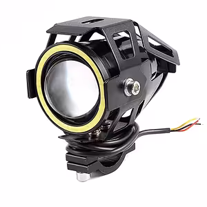 LED reflektor Moto U7 Angel Eyes – univerzální světlomet 12–85V pro motorku, ATV, elektrokoloběžku