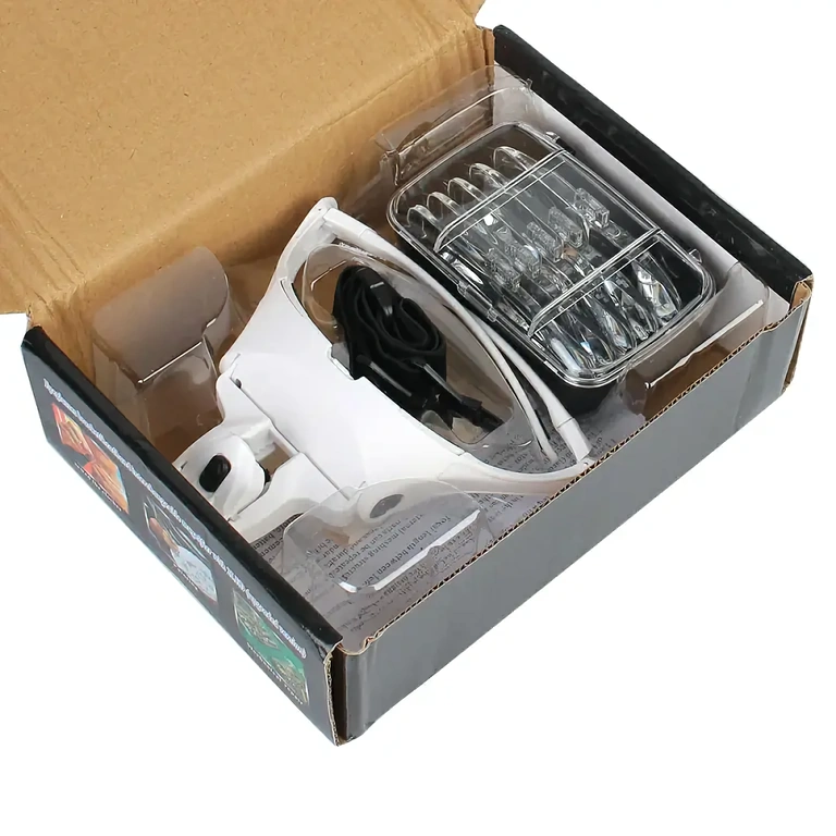 Brýle s LED pro řemeslné práce, malování, modelování, šití