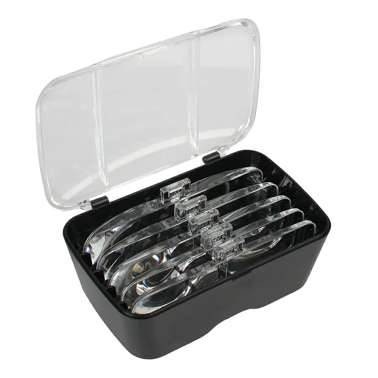 Zvětšovací brýle s pouzdrem a čistící textilií pro čočky