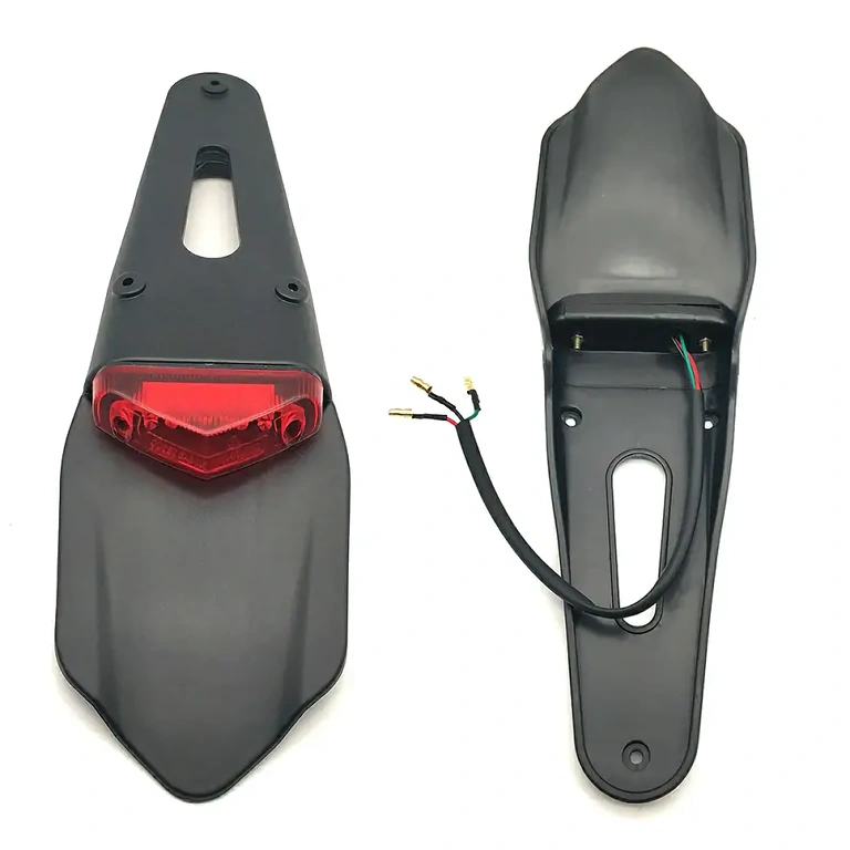 Kompletní sada zadního blatníku s LED brzdovým světlem pro motocykl