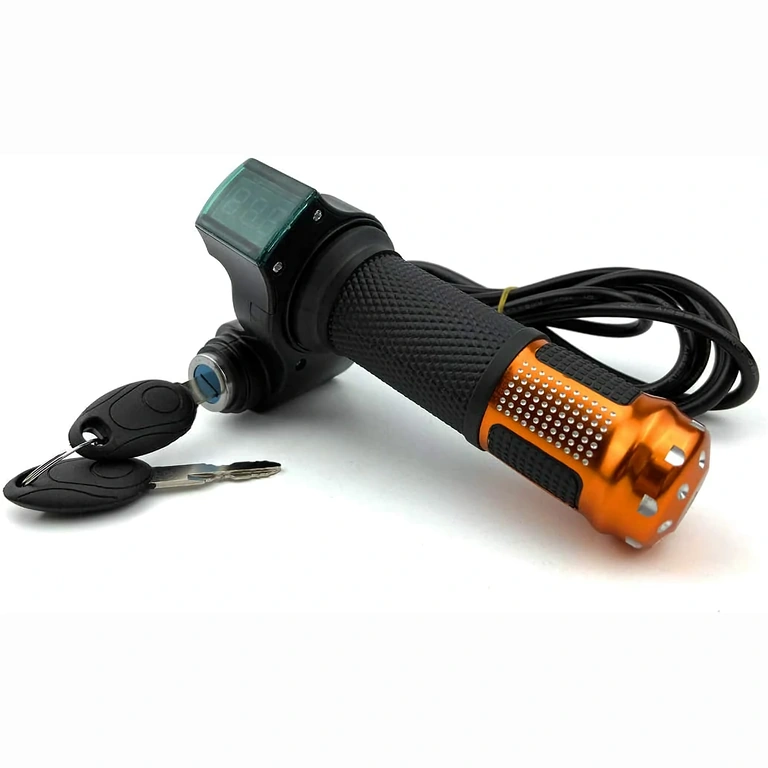 Páčka s klíčem a displejem baterie pro elektrickou koloběžku 12V-72V