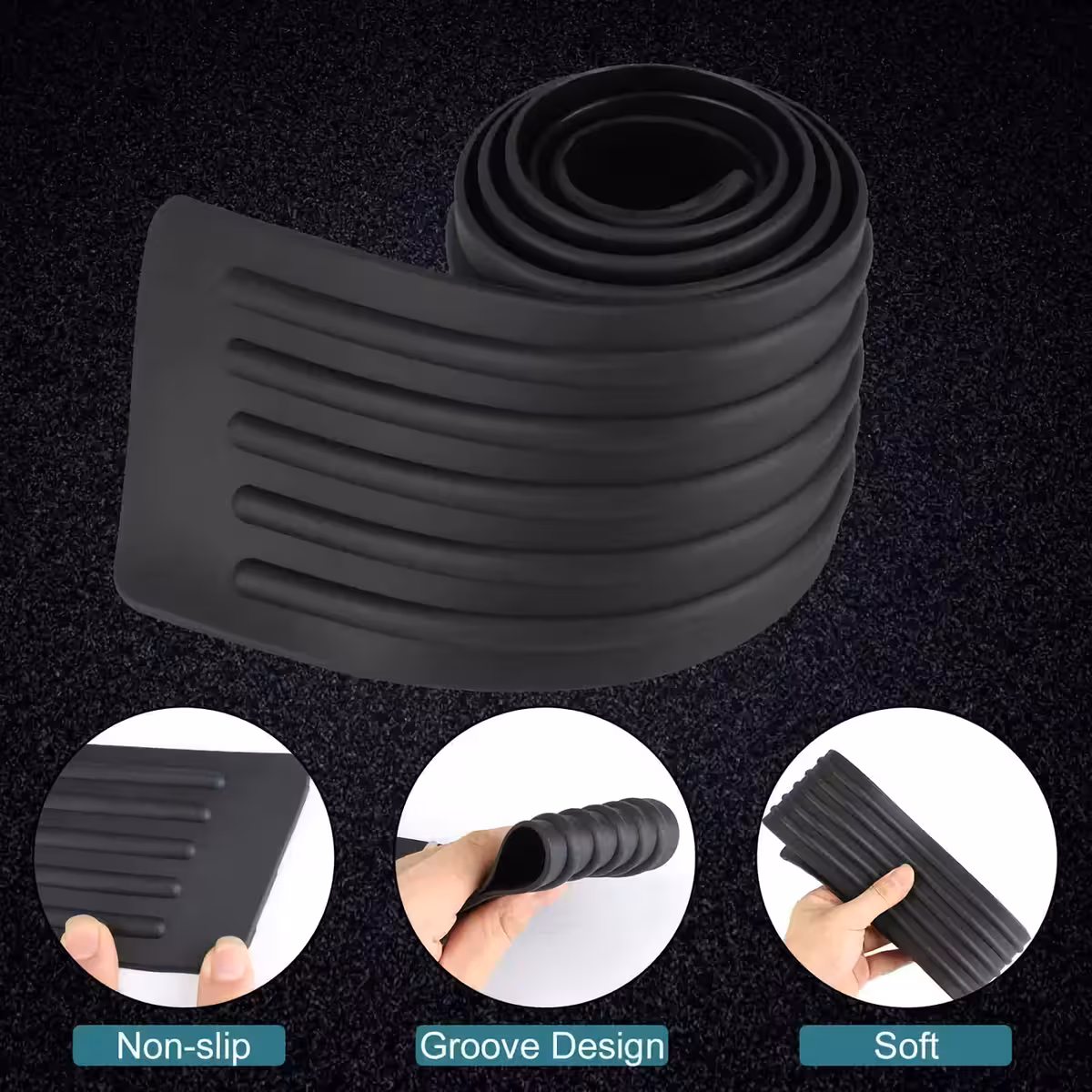 Gumový doplněk proti poškrábání pro auto