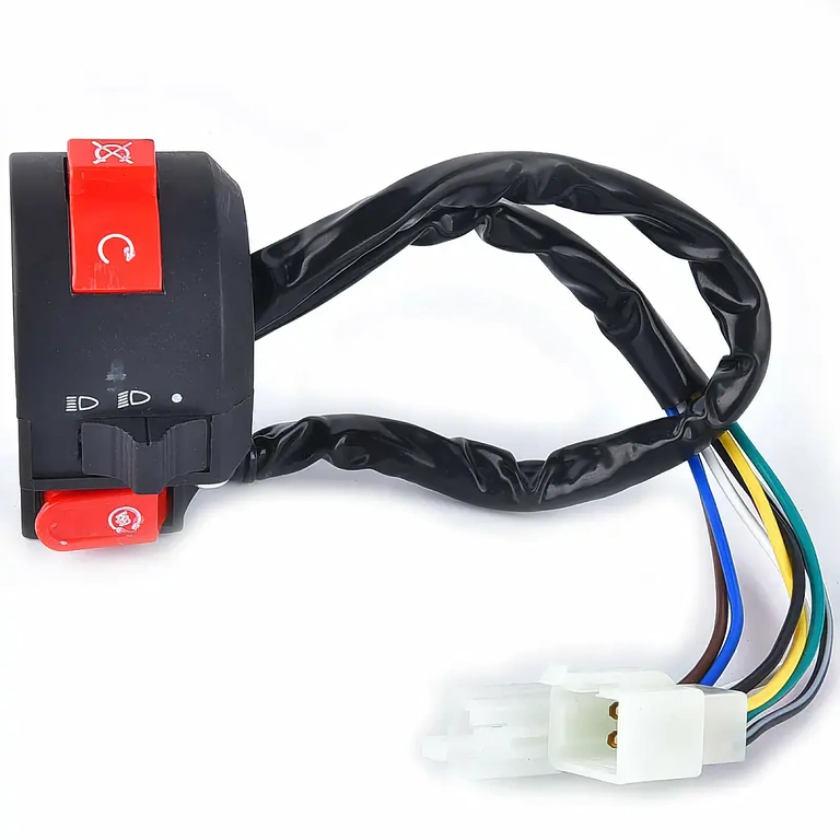 Levá spínač ATV s funkcemi světel, krátké/dlouhé světlo a ruční alarm