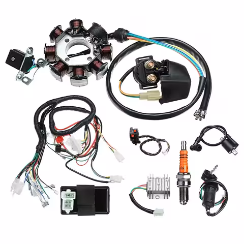 Kompletní elektroinstalace ATV čínské 150cc–300cc – kabeláž motoru 4T