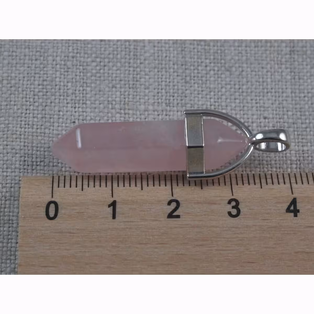 Řetízek s přírodním růžovým kamenem pro emoční ochranu