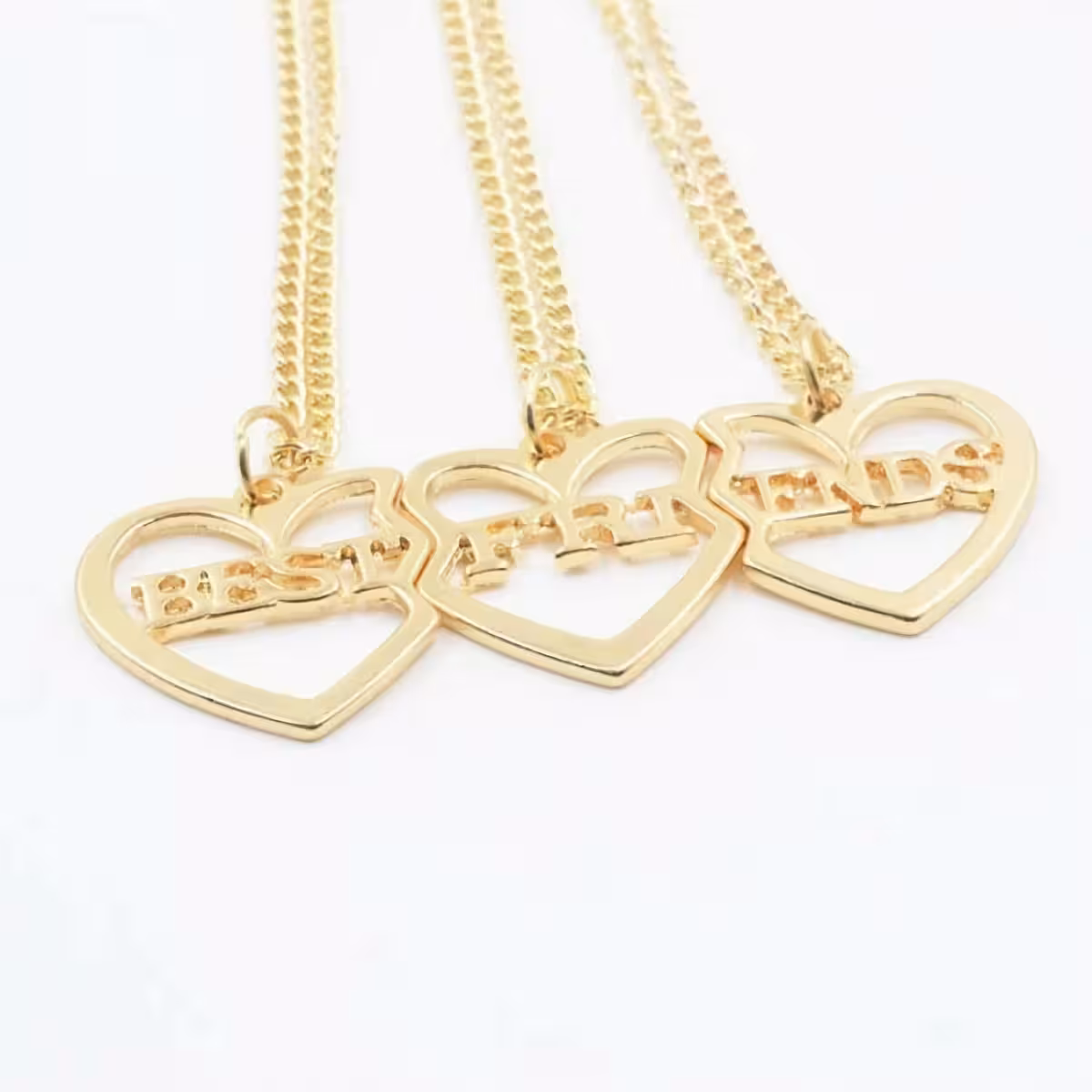 Sada zlatých náramků přátelství pro děti – 3 kusy