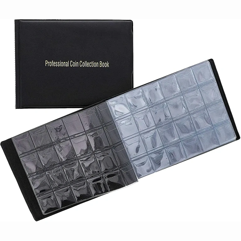 Plastové album pro sběratelské mince Album z ekologického materiálu OPP, chrání mince