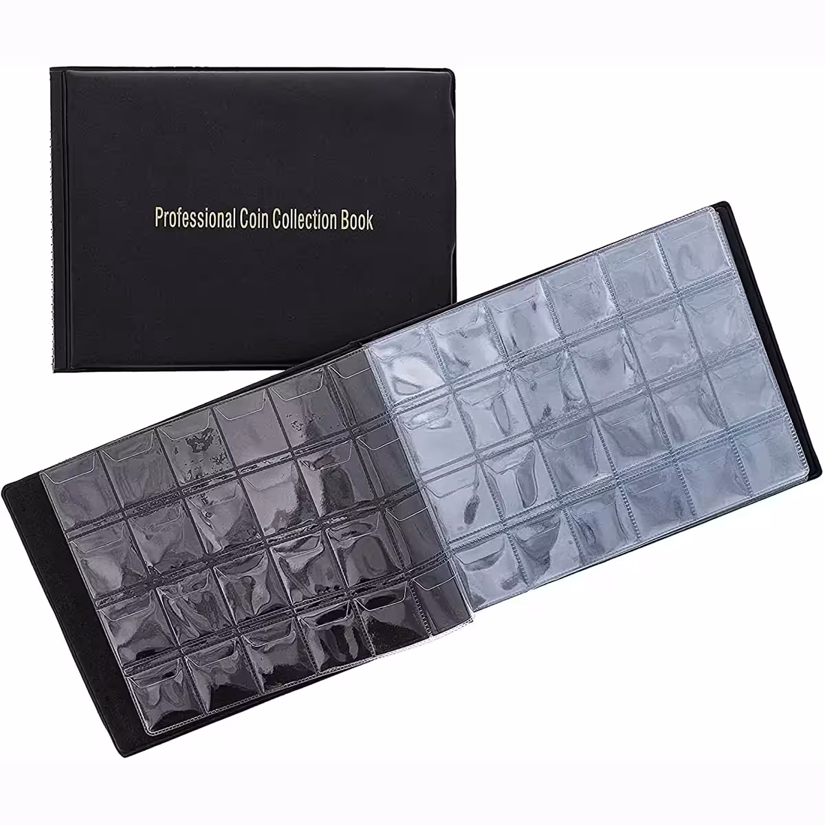 Album z ekologického materiálu OPP, chrání mince