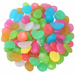 Fosforeskující dekorativní kameny do zahrady, akvária a interiéru – svítící kamínky