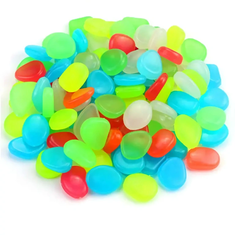 Dekorativní fosforeskující kameny pro aranžmá