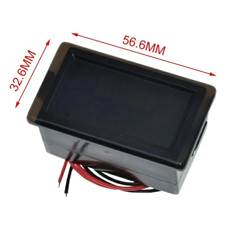 Voltmetr pro auto, motocykl, kolo, koloběžku – vodotěsný a kompaktní