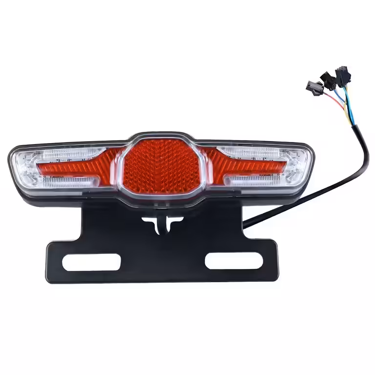 Zadní LED světlo s blinkrem 36V 48V 60V – pro elektrokoloběžku / kolo / skútr
