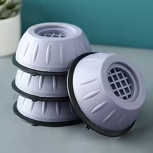 Sada 4 antivibračních gumových nožiček pod pračku a sušičku – proti hluku a skluzu