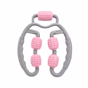 Ruční masážní přístroj s 5 válečky – relaxace těla, krku, nohou, proti celulitidě