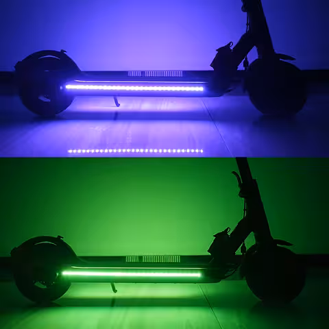 Sada LED světel pro elektrokoloběžku – barevné vodotěsné pásky s USB dálkovým ovládáním