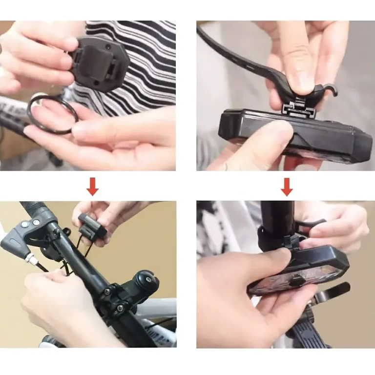 Zadní signalizační světlo na kolo s dálkovým ovládáním