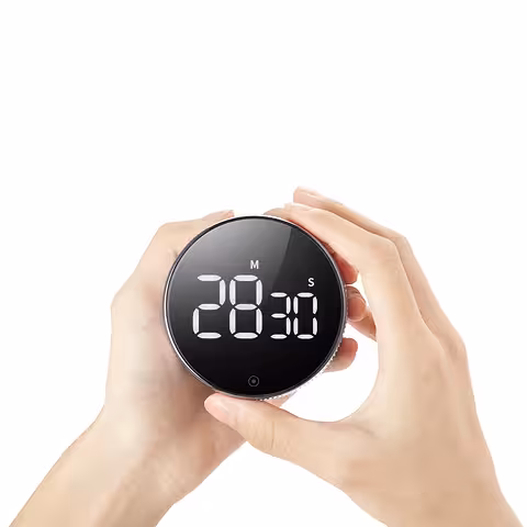 Digitální kuchyňský časovač s LED alarmem – profesionální stopky s magnetem a velkým displejem