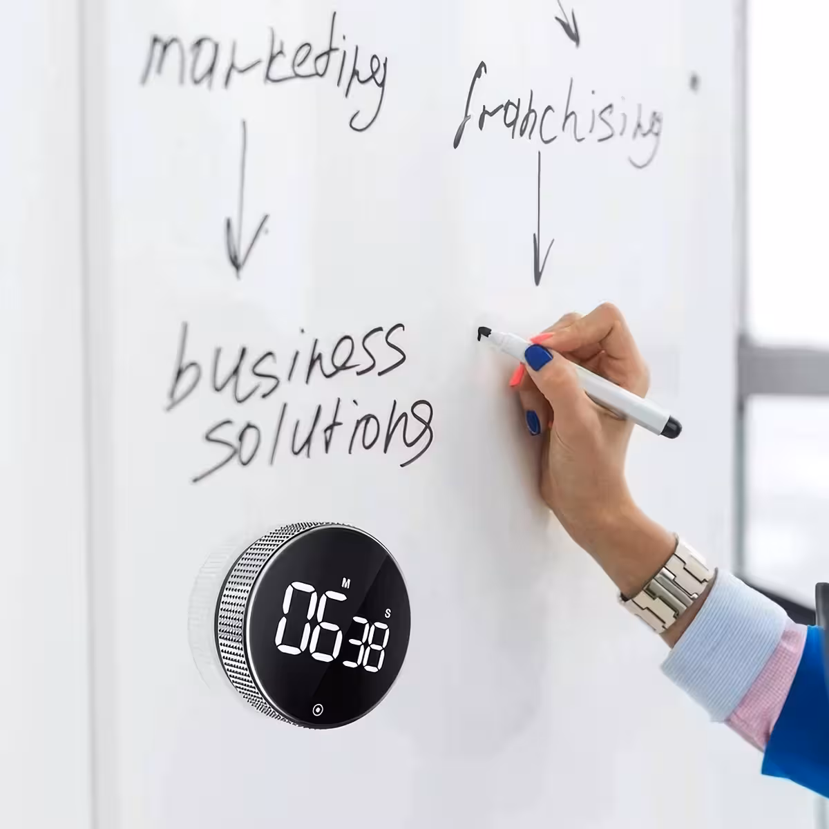 Digitální stopky vhodné pro organizaci času doma nebo v kanceláři