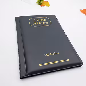 Album na sbírku mincí – pořadač se 150 přihrádkami na numismatiku, známky, žetony