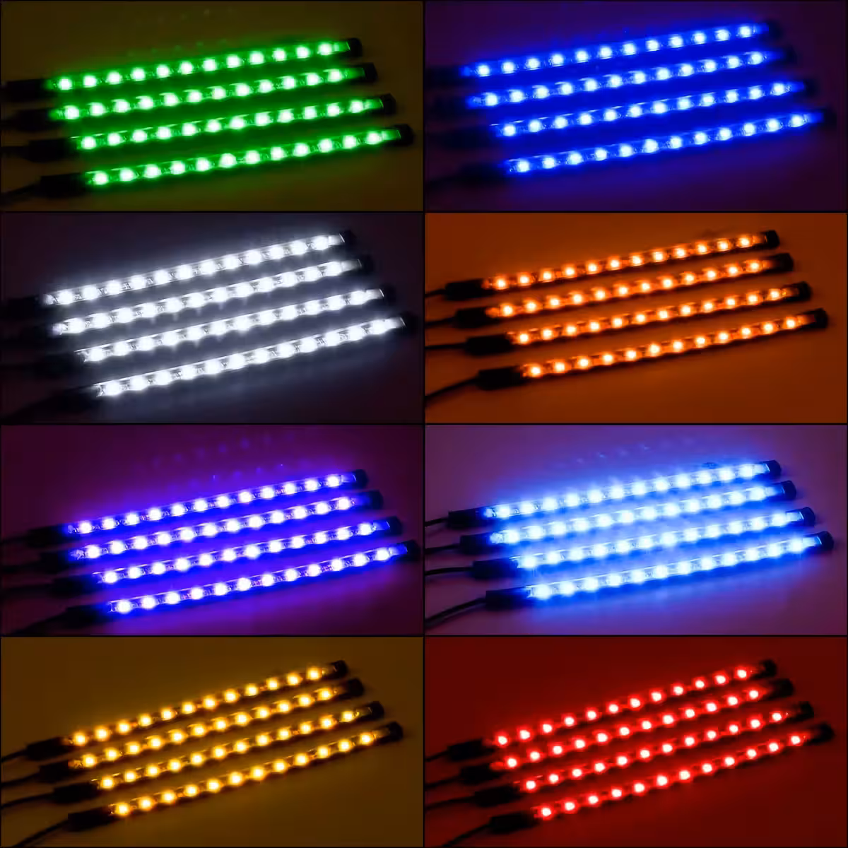 Flexibilní LED pás pro interiérové osvětlení auta