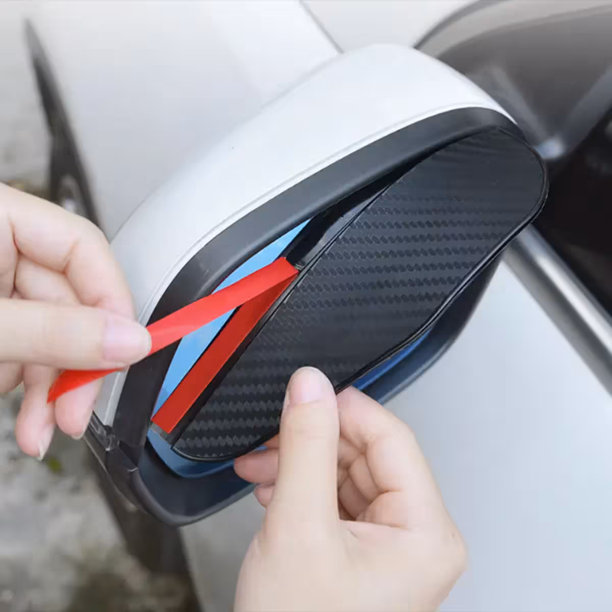 Ochrany zrcátek s 3M oboustrannou lepící páskou pro bezpečnou montáž