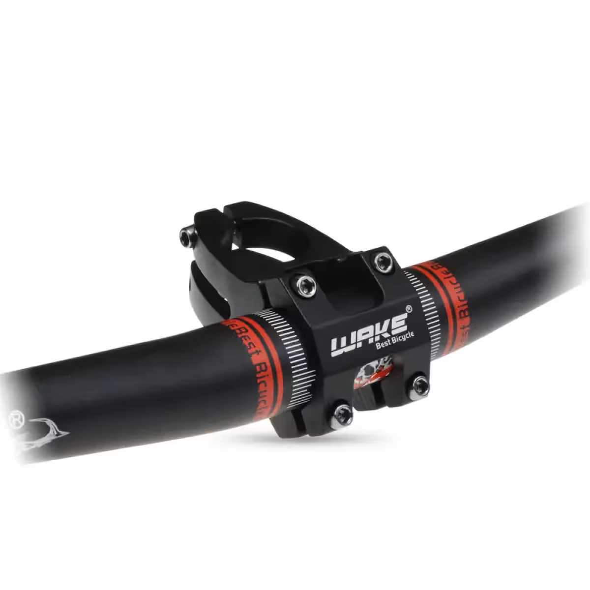 Krátký černý hliníkový představce pro MTB, zvýšený komfort a lepší kontrola