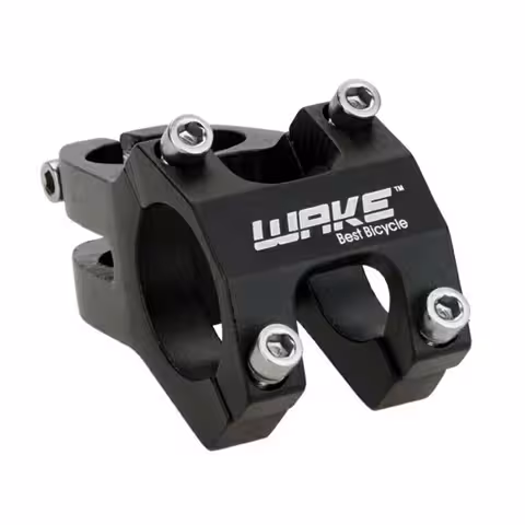 Krátký představec řídítek pro MTB kolo – WAKE 31,8 mm hliník, černý