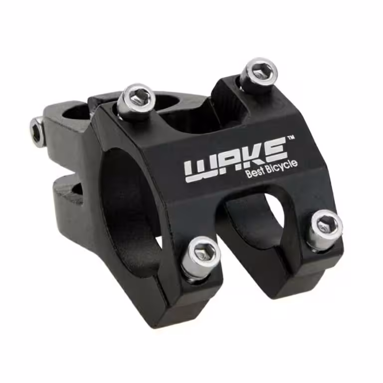 Krátký představec řídítek pro MTB kolo – WAKE 31,8 mm hliník, černý