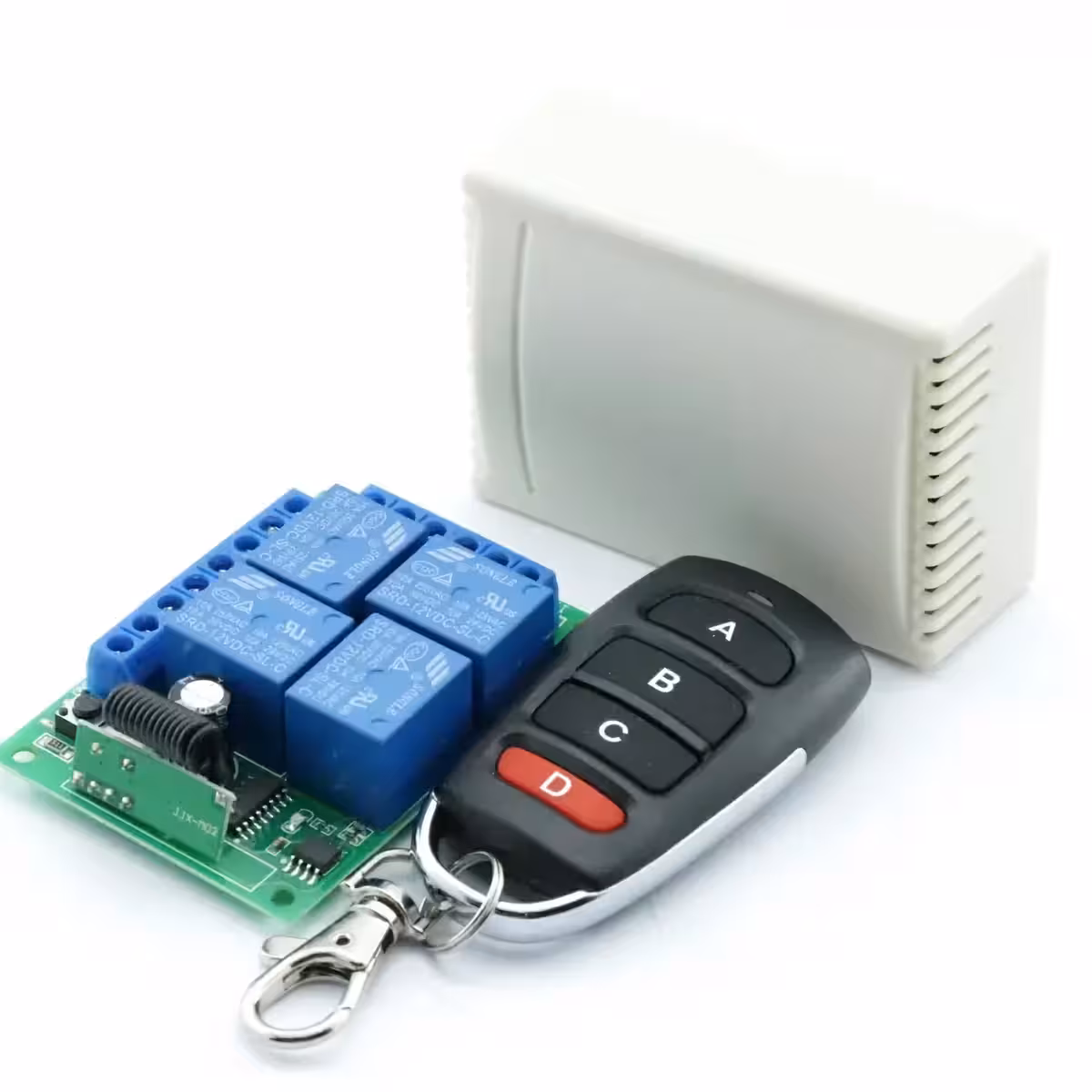 Bezdrátový relé modul s frekvencí 433,92 MHz a napájením 12V