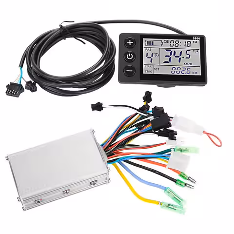 Sada řídicí jednotky + displej S866 pro elektrokolo 24V/36V/48V – 250W/350W