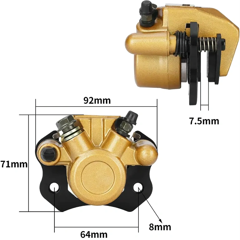 Univerzální brzdový třmen ATV 50cc–250cc