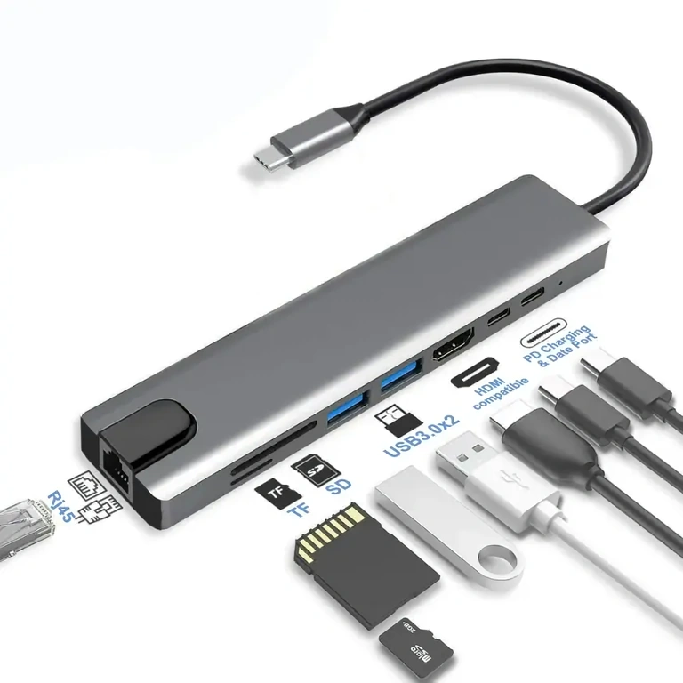 USB-C adaptér se sloty pro SD a TF karty