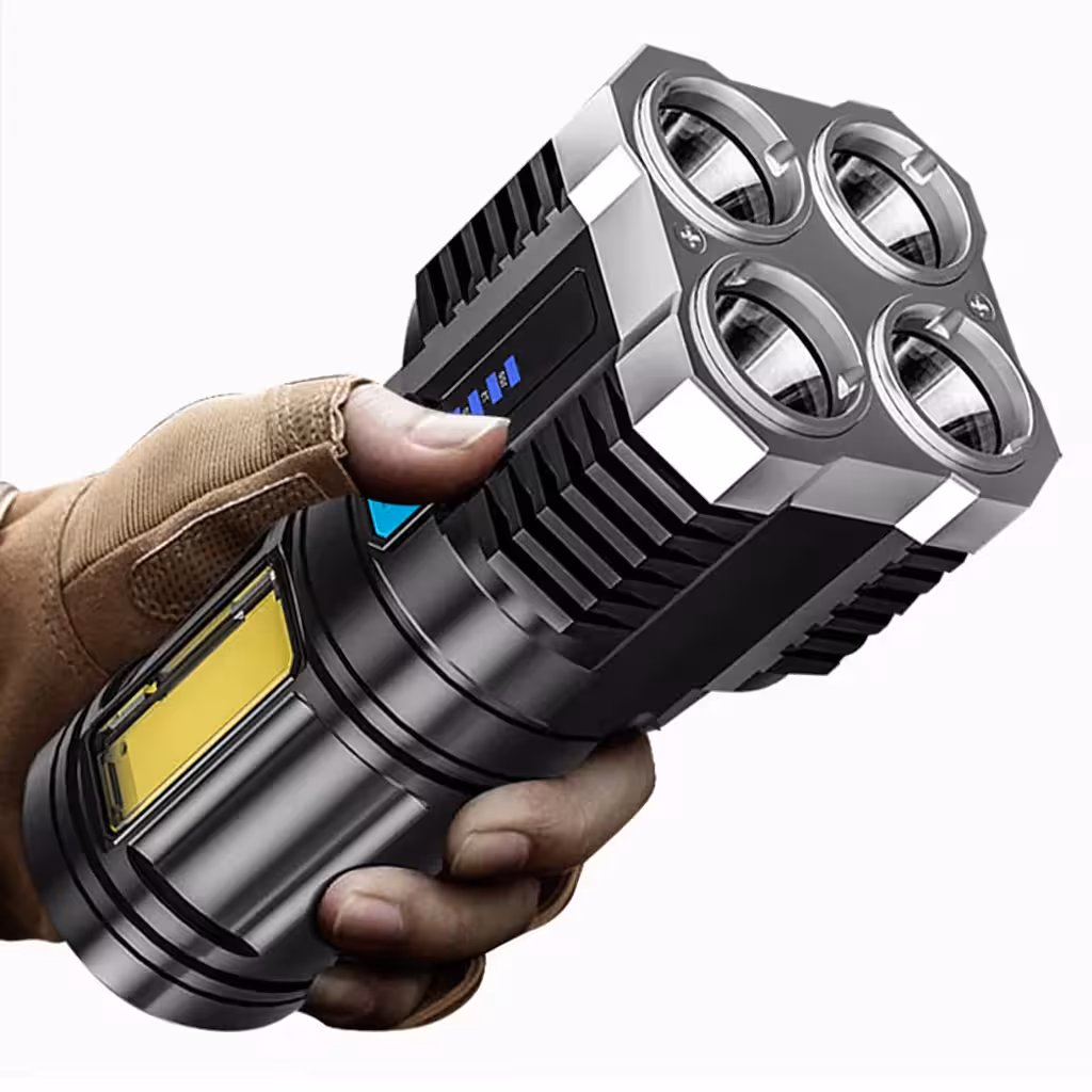 Výkonná dobíjecí LED svítilna – ideální pro lov, rybolov, kempování