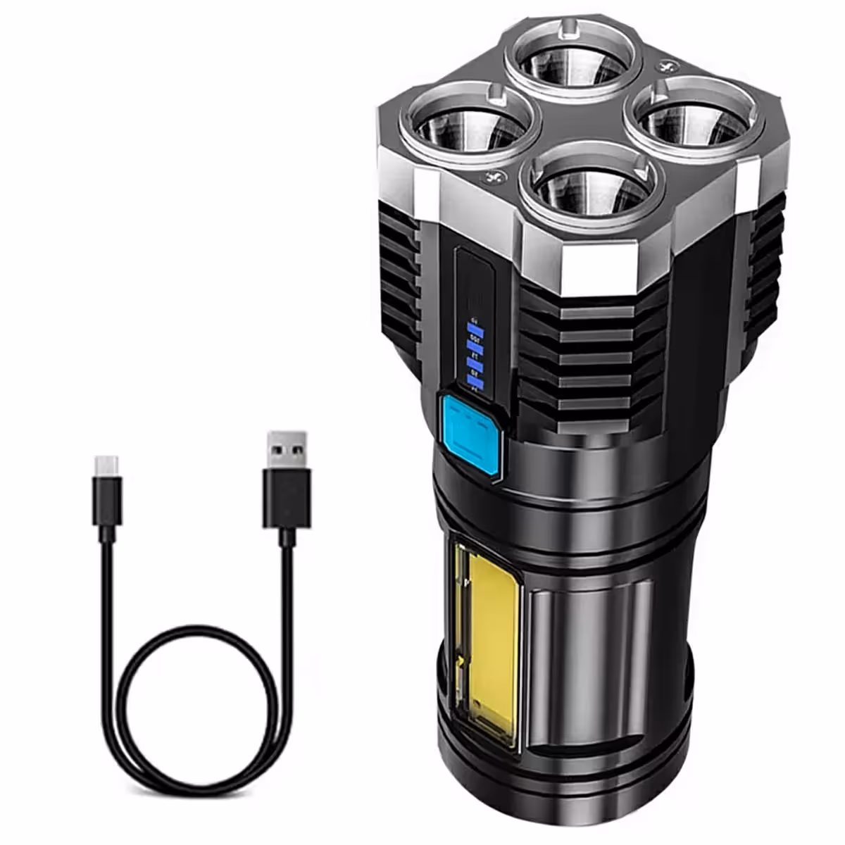 LED svítilna s velmi silným světlem pro lov