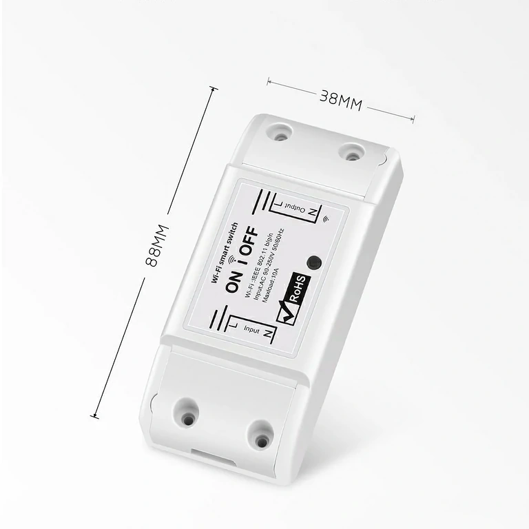 WiFi relé s funkcí dálkového vypínače Relé pro bezdrátový spínač, ovladatelné přes smartphone