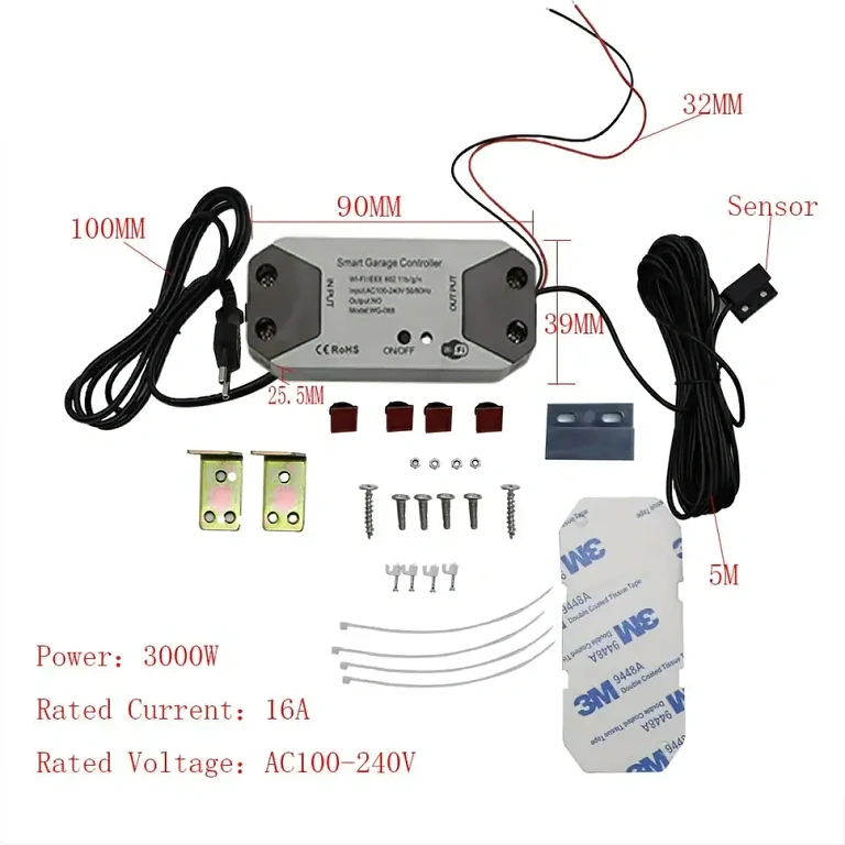 WiFi ovladač pro posuvnou bránu Modul kompatibilní s Tuya pro posuvnou bránu s programováním a chytrými upozorněními