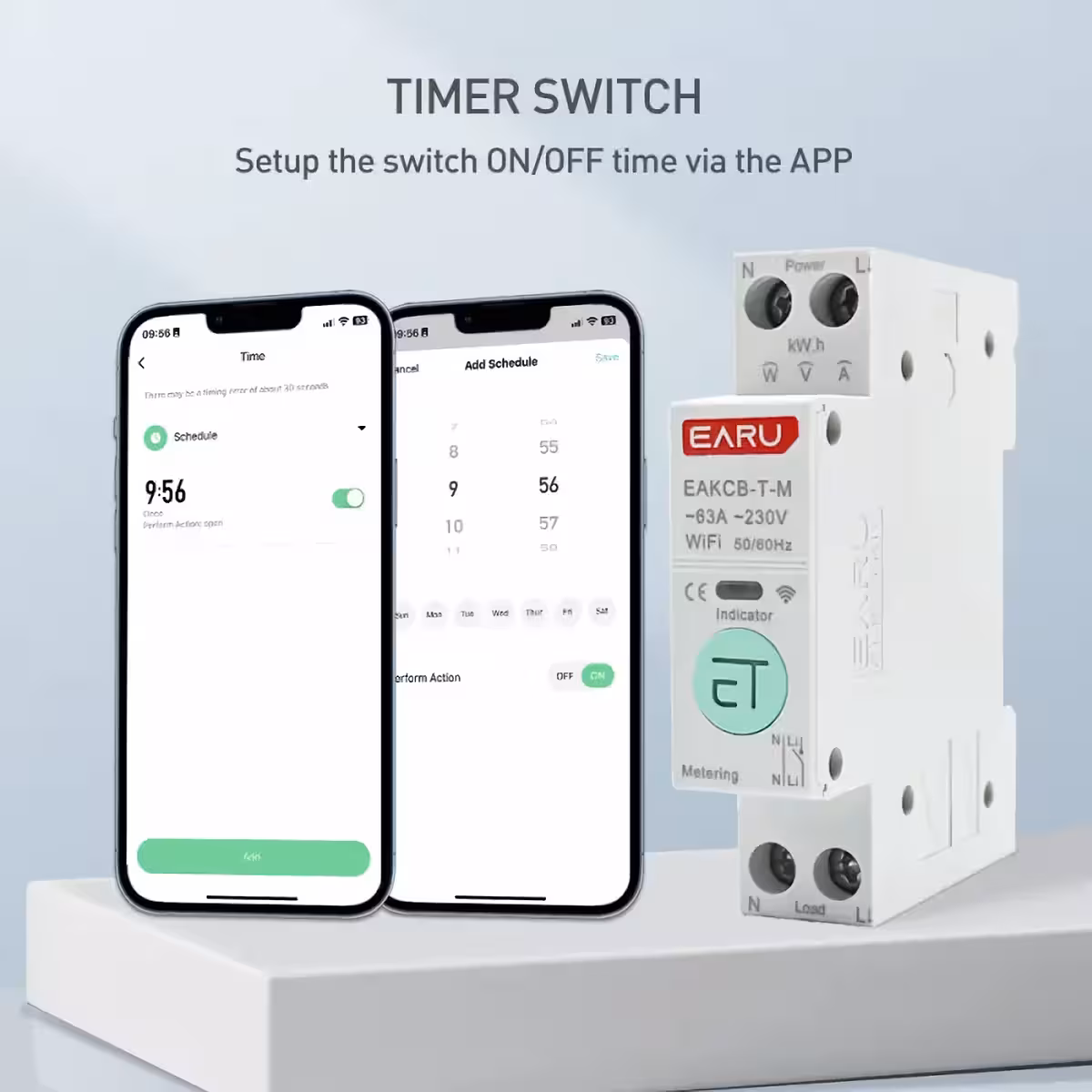 Rozhraní aplikace Tuya pro nastavení limitů napětí a proudu