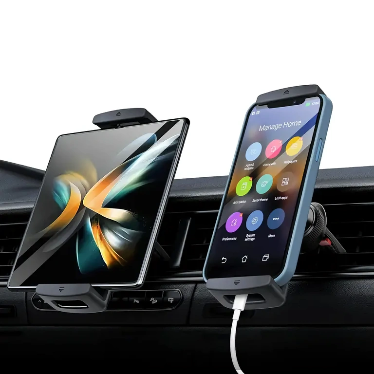 Nastavitelný držák do auta pro tablety 7–12 palců, montáž na ventilaci