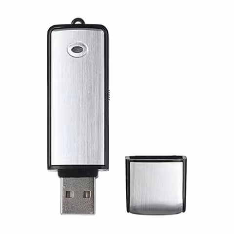 USB klíč / digitální diktafon 16GB s citlivým mikrofonem a dobíjecí baterií – 160 hodin nahrávání