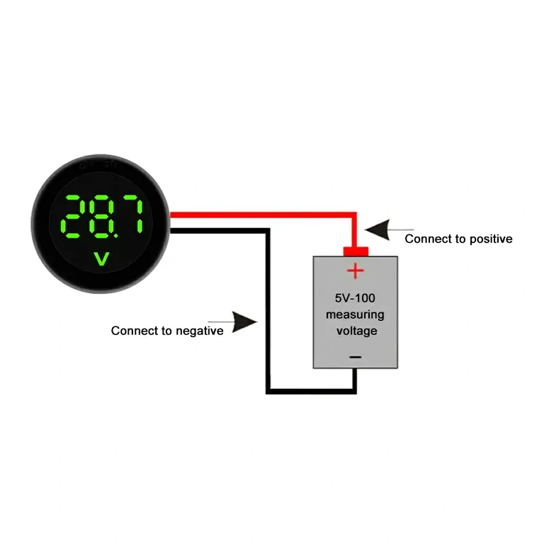 Tester napětí autobaterie 12V s digitálním voltmetrem Tester napětí autobaterie 12V s digitálním displejem